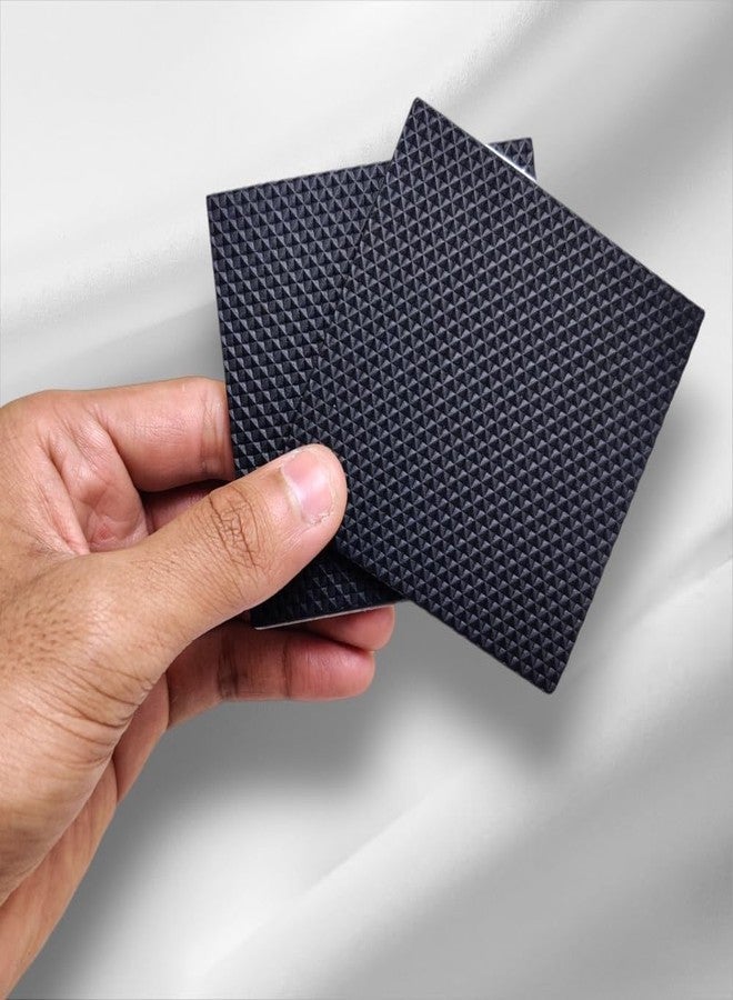 Prostuff.in® Anti-Slip Self-Adhesive Square Furniture Pad Noise Insulation for Sofa, Chair, Cupboard Floor Home Assessors (Big Size: 8.5 Cm) Black Colour 2 Pcs - Image 5